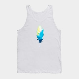 Colorful nature feather Tank Top